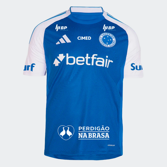 Maillot adidas Cruzeiro 2025/26 I Com Patrocínios