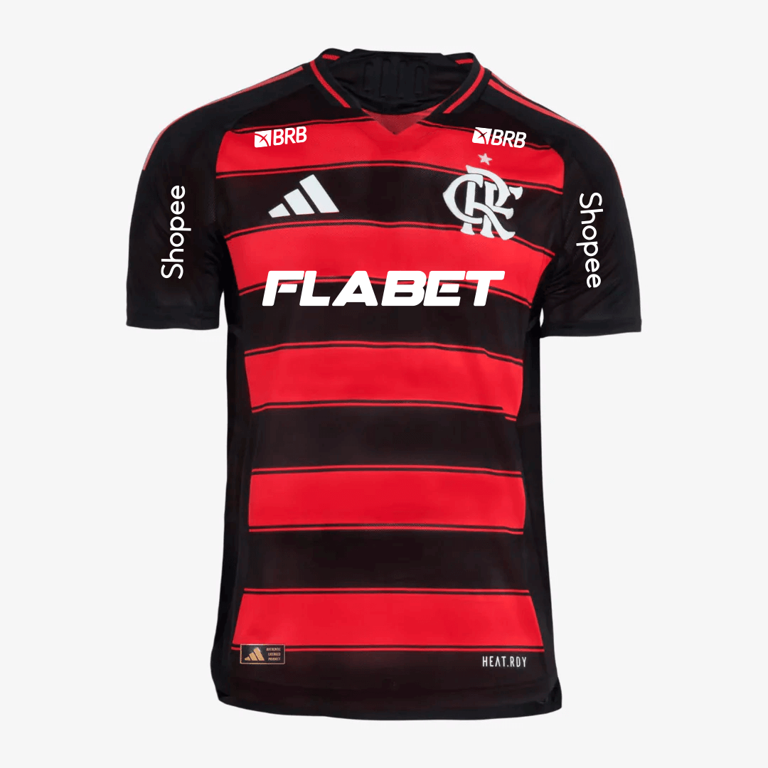 Maillot adidas Flamengo 2025/26 I Authentic Com Patrocínios