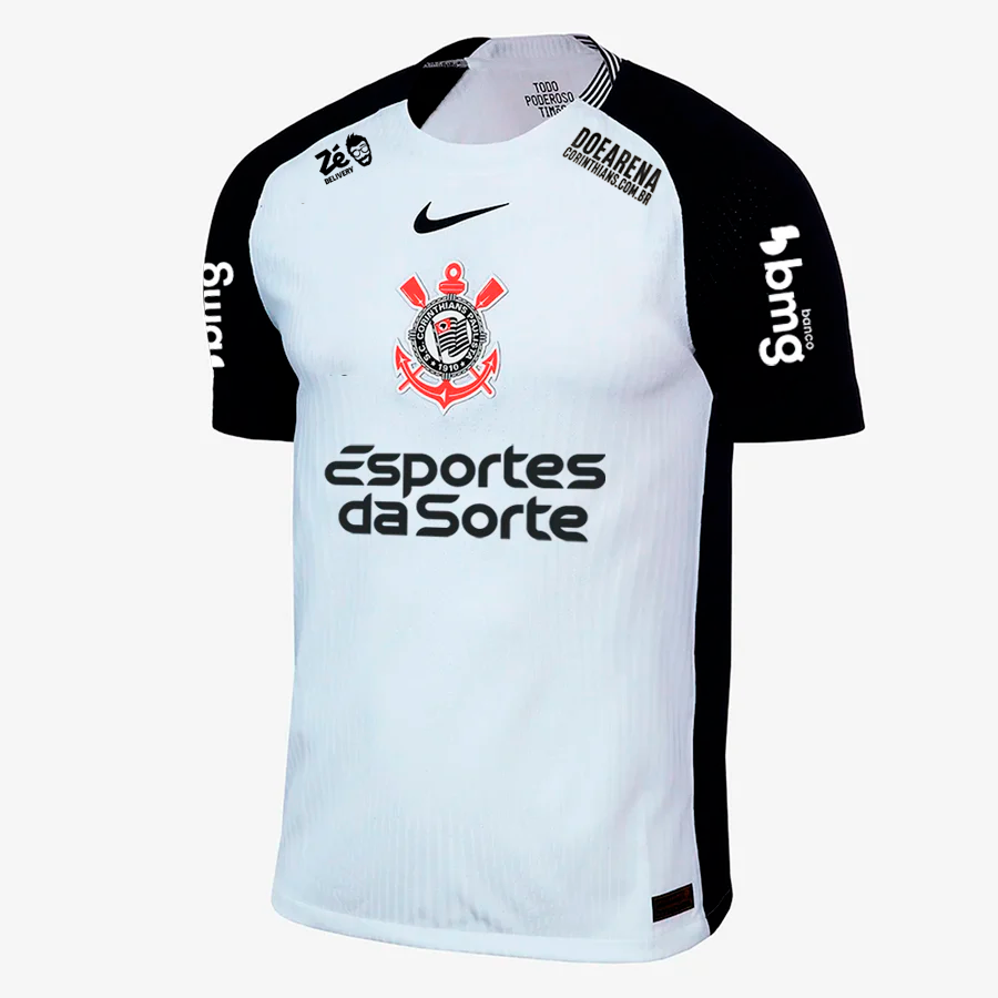 Maillot Nike Corinthians 2025/26 I Version Joueur Com Patrocínios