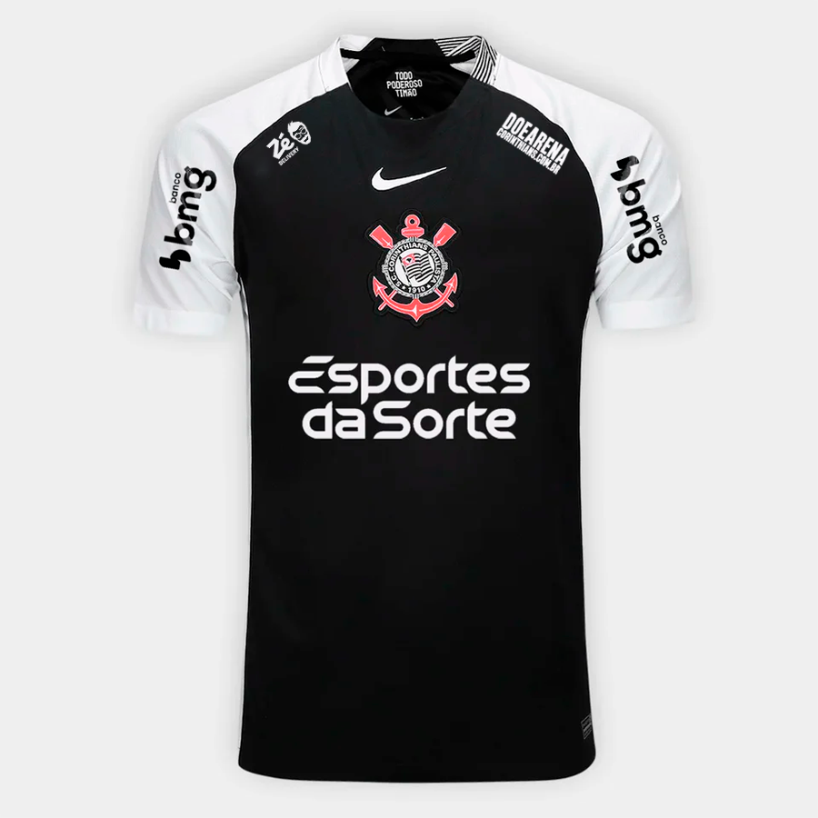 Maillot Nike Corinthians 2025/26 II Version Supporter Com Patrocínios