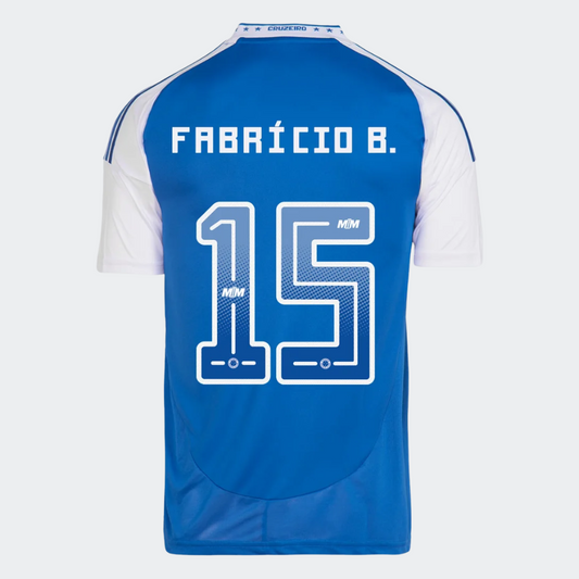 Maillot adidas Cruzeiro 2025/26 I - FABRÍCIO B. Nº 15