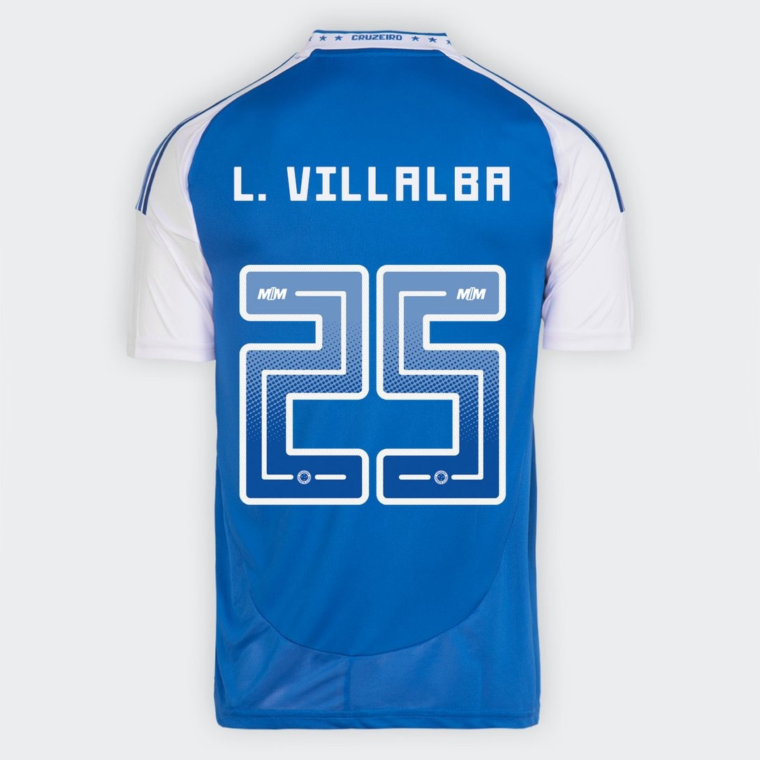 Maillot adidas Cruzeiro 2025/26 I L. VILLALBA N° 25