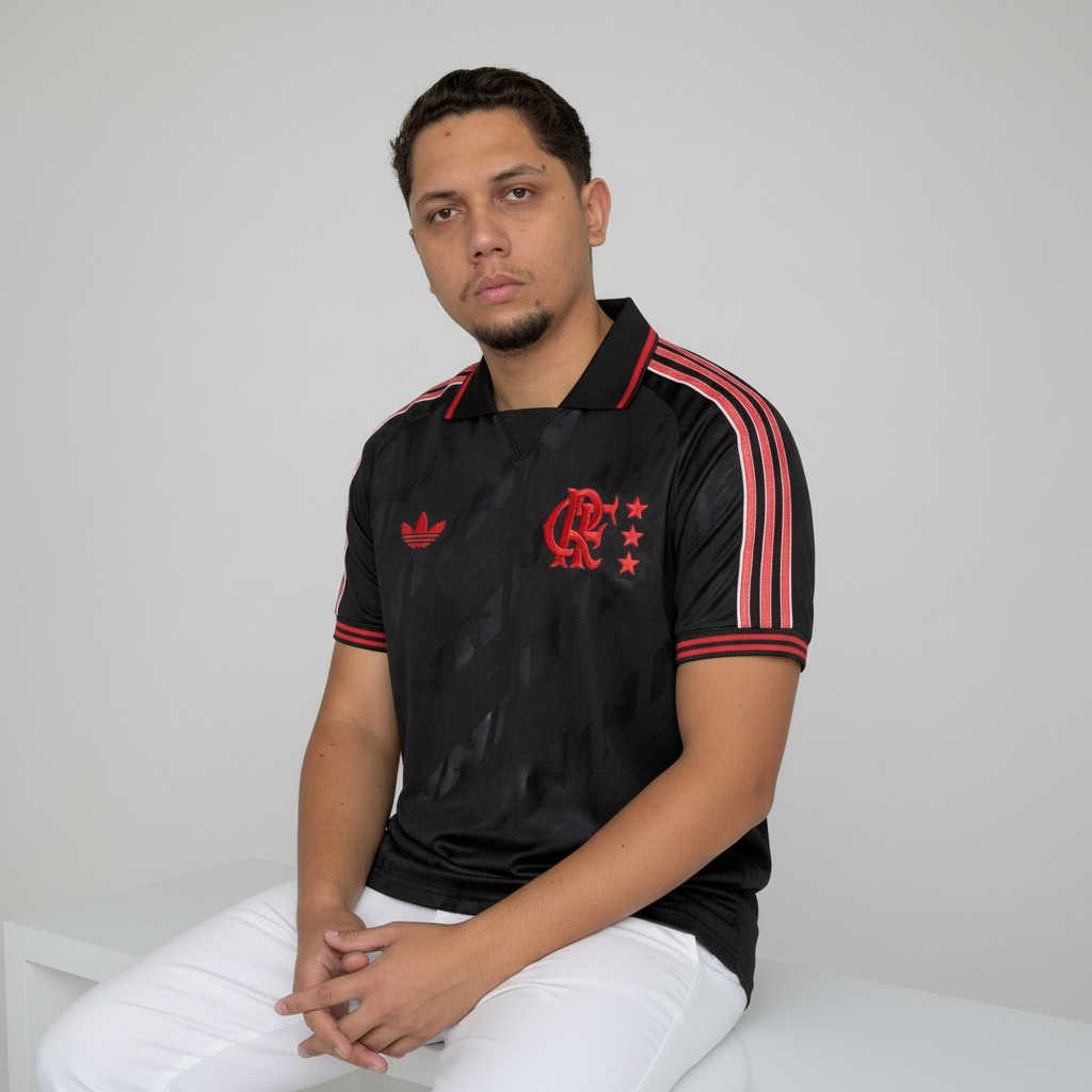 Maillot Flamengo Lifestyler 25/26 adidas Homme - Preto