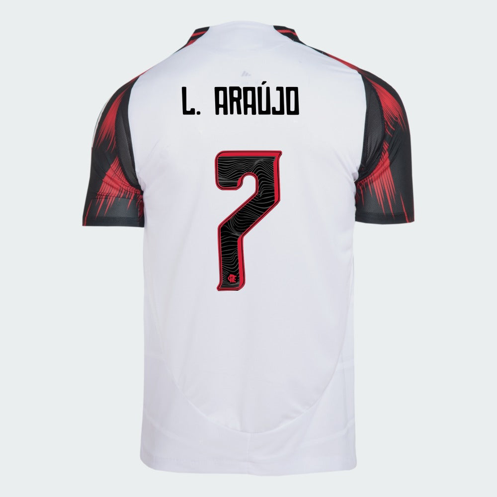Maillot adidas Flamengo 2025/26 II DE L. ARAÚJO N° 7
