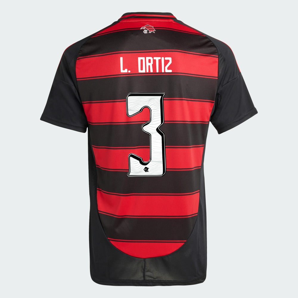 Maillot adidas Flamengo 2025/26 I LÉO ORTIZ N° 3