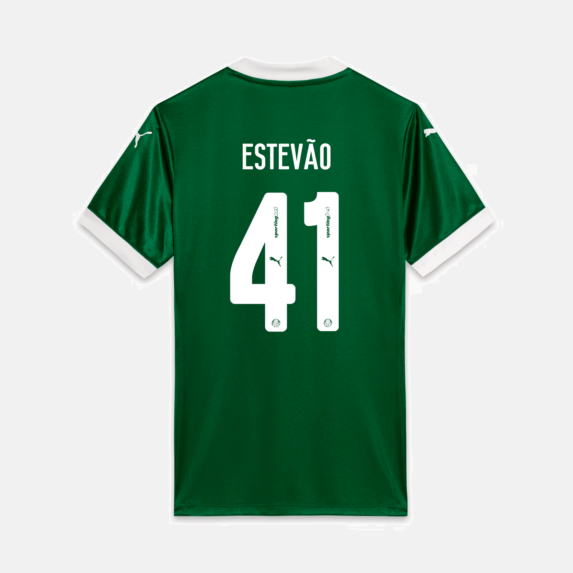 Maillot Puma Palmeiras 2025/26 I - Estevão N° 41