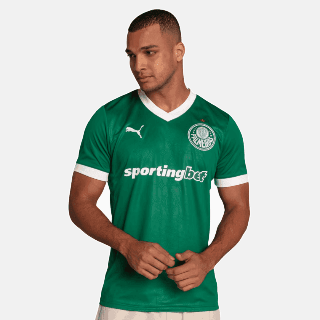 Maillot Puma Palmeiras 2025/26 I - Estevão N° 41